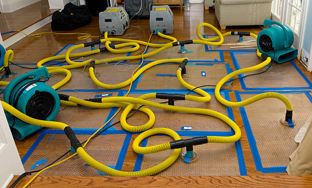 Professional Storm Water Damage Restoration technician working in Bradley, WV